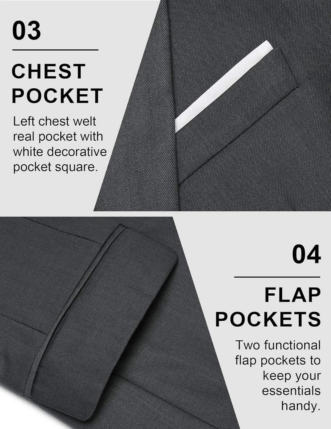 COOFANDY Mens Blazer Sport Coats Casual Slim Fit Suit Jacket Business One Button Blazers