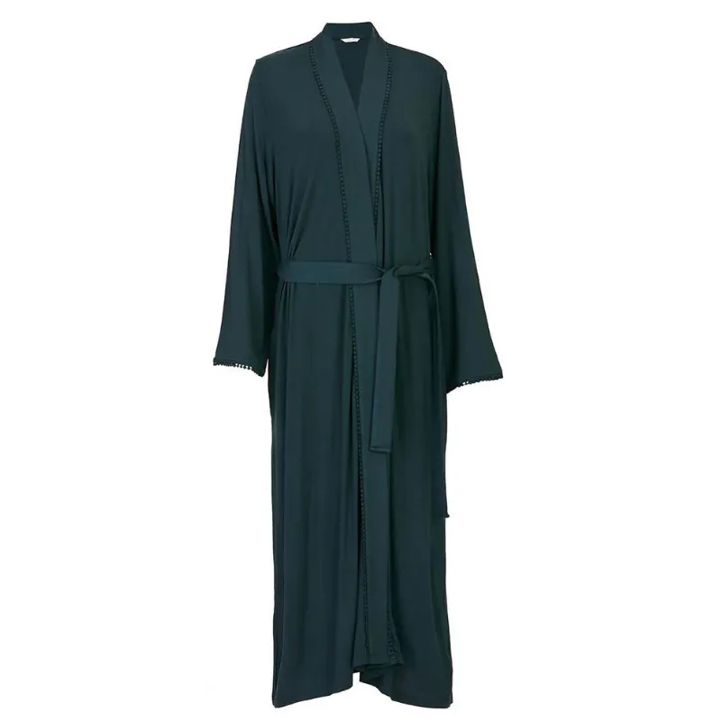 CyberJammies Anne Jersey Long Robe Emerald