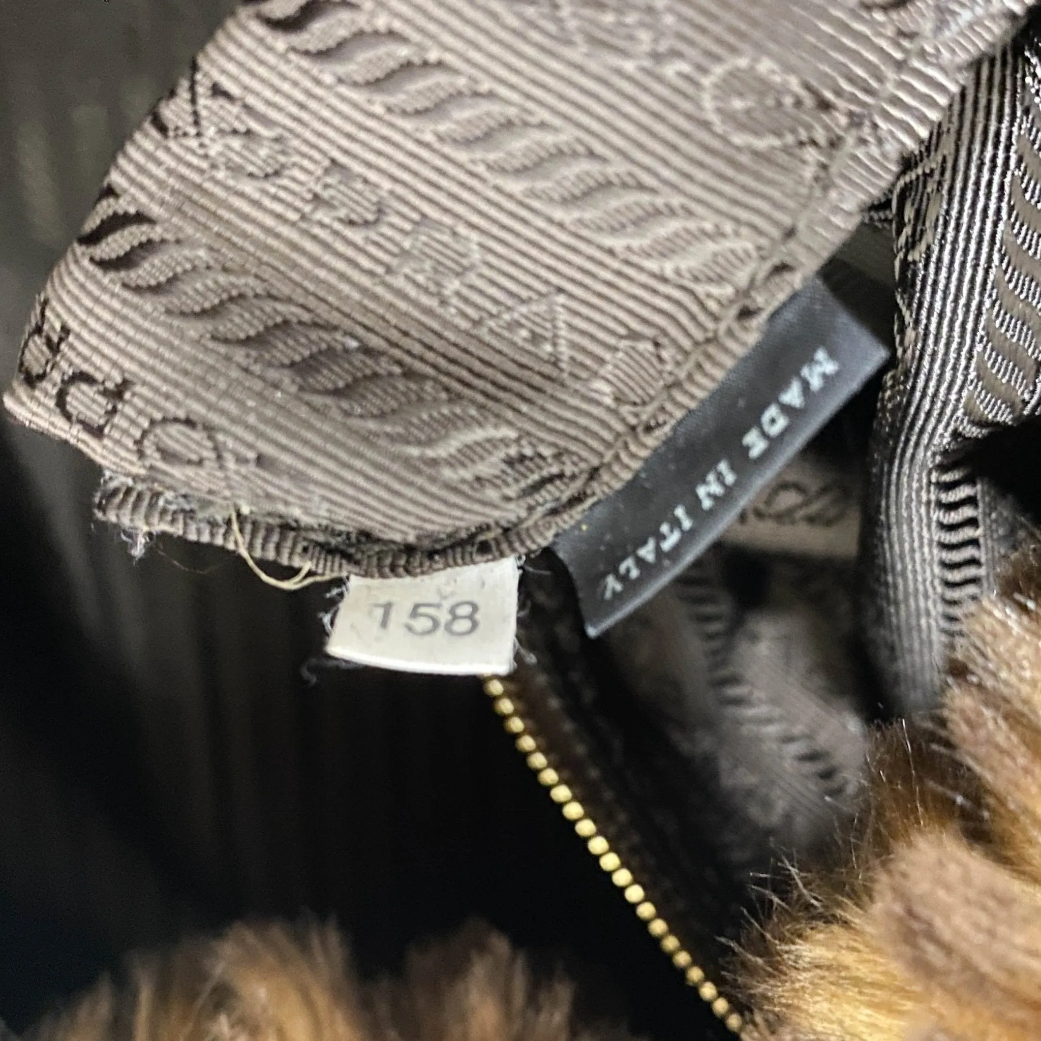 Denim Large Canapa Fur Tote Bag
