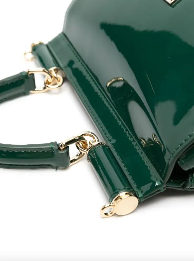 Dolce & Gabbana medium Sicily patent-leather tote bag