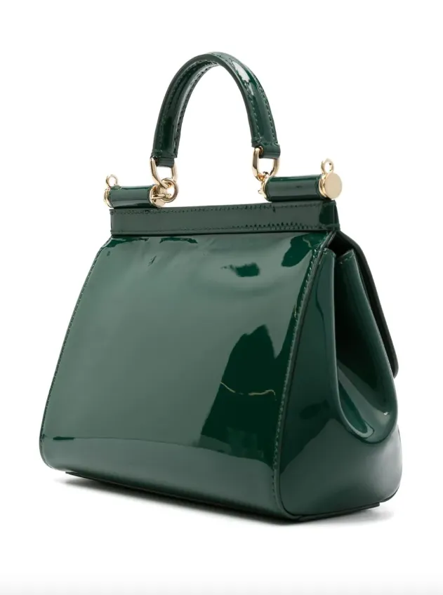 Dolce & Gabbana medium Sicily patent-leather tote bag