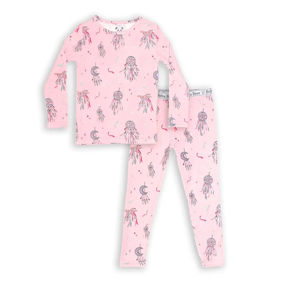 Dreamcatcher Pink Bamboo Kids Pajamas