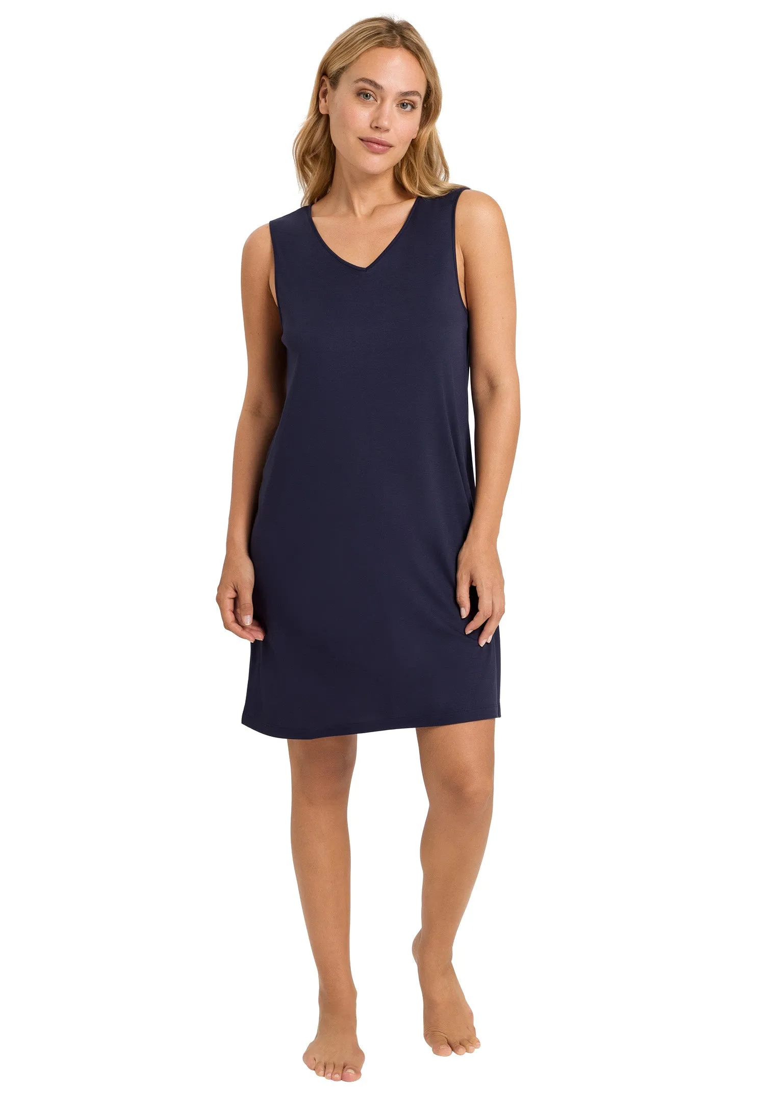Eileen Cotton Tank Nightgown | Cosy Blue 76892-1617