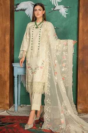 EMBROIDERED READY TO WEAR 3 PCS LAWN DRESS