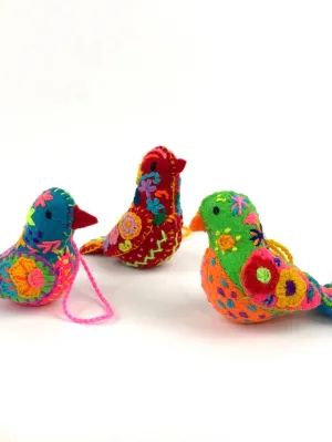 Embroidered Small Birds