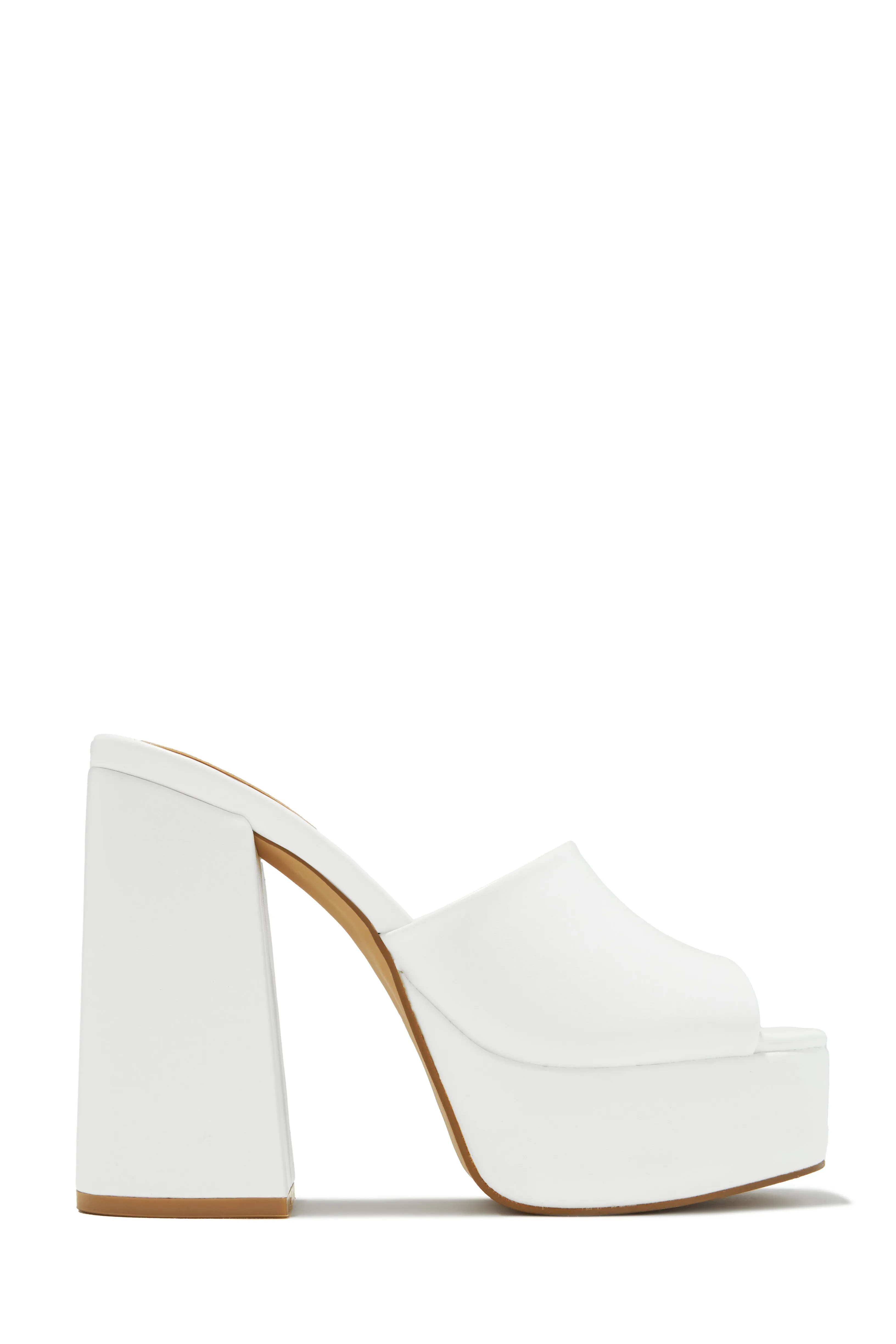 Emily Platform Block Heel Mules - Pink