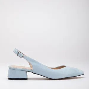 Emma - Baby Blue Slingback Bridal Shoes