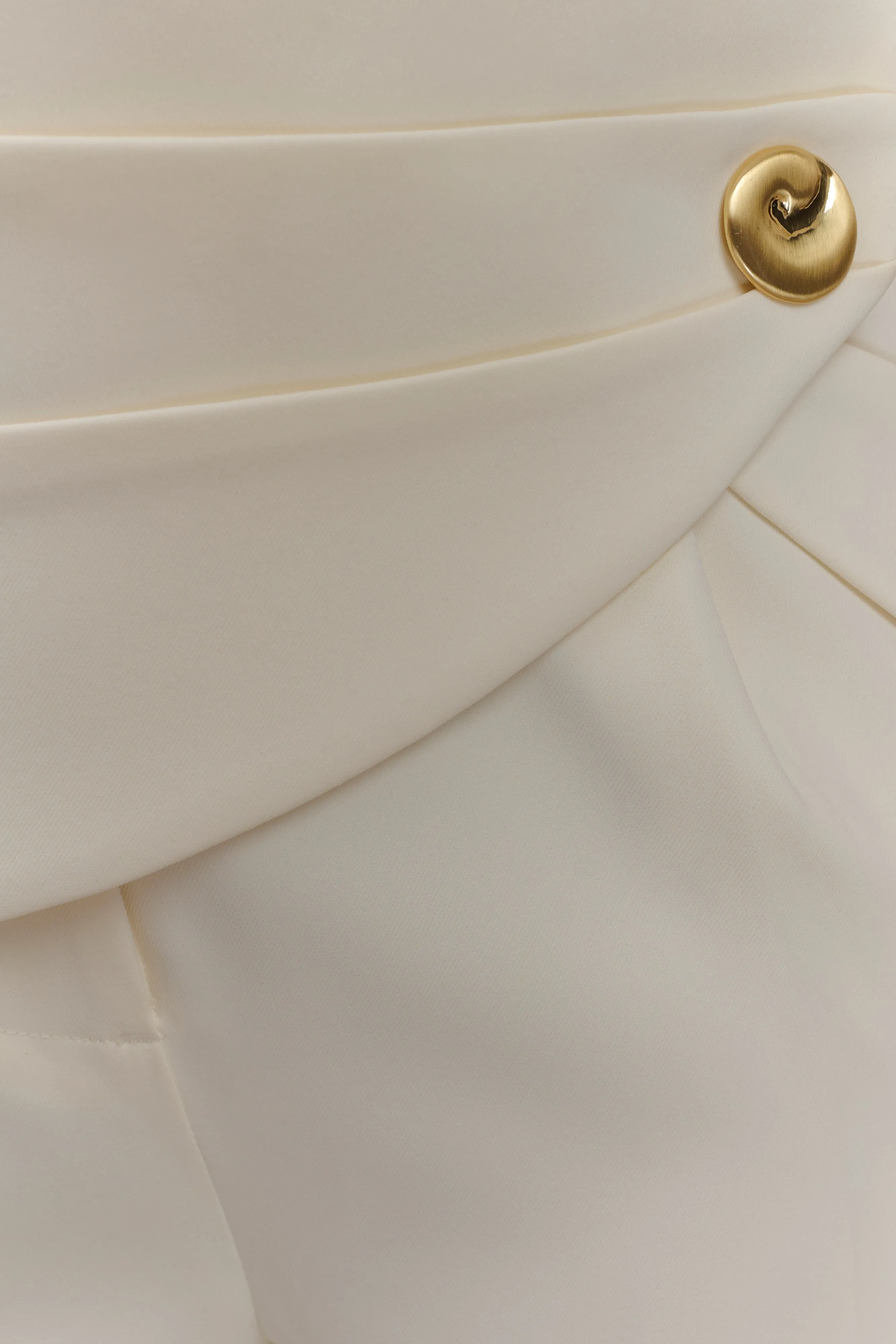 Faith Strapless Suiting Top - Ivory