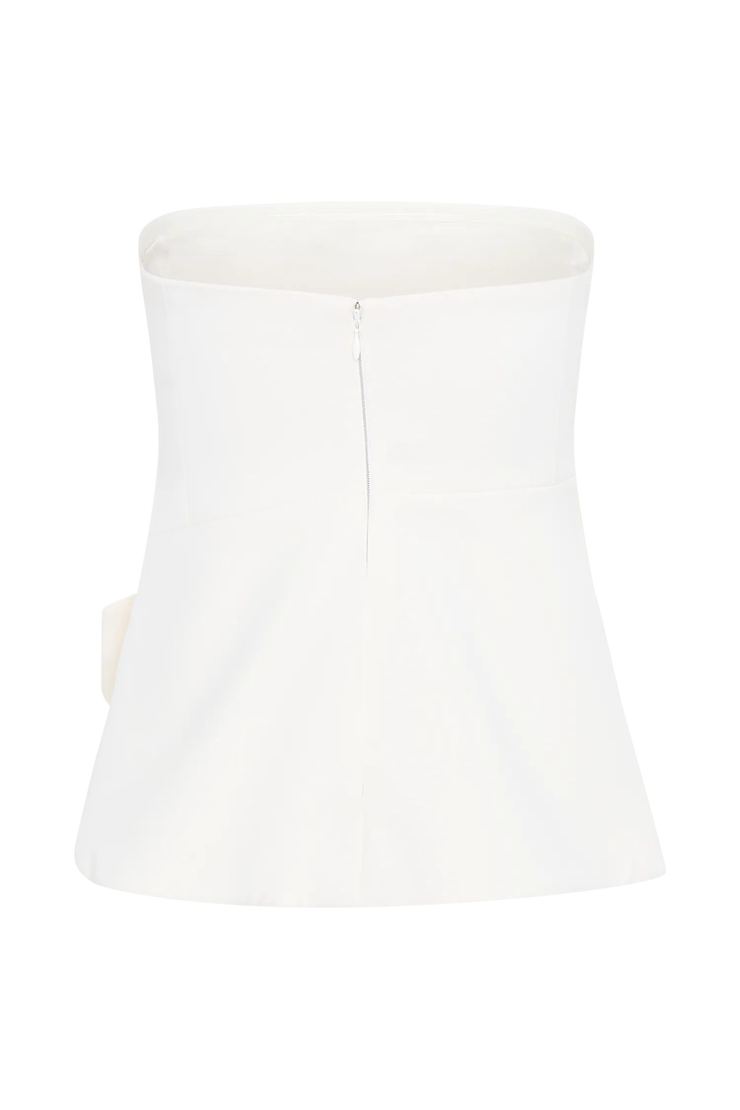 Faith Strapless Suiting Top - Ivory