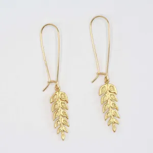 FERN LEAF DROP EARRINGS