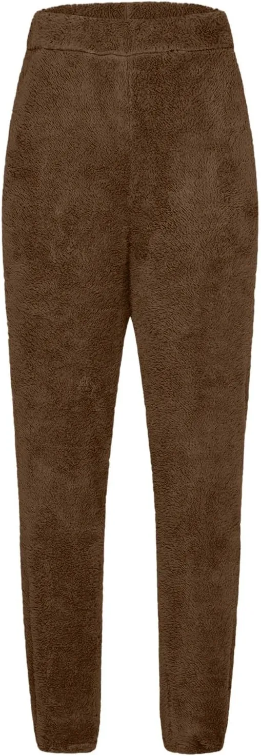 FZVYD Women's Velour Pants Soft Velvet Sweatpants Warm Straight Leg Athletic Track Casual Lounge Joggers Trousers 2025