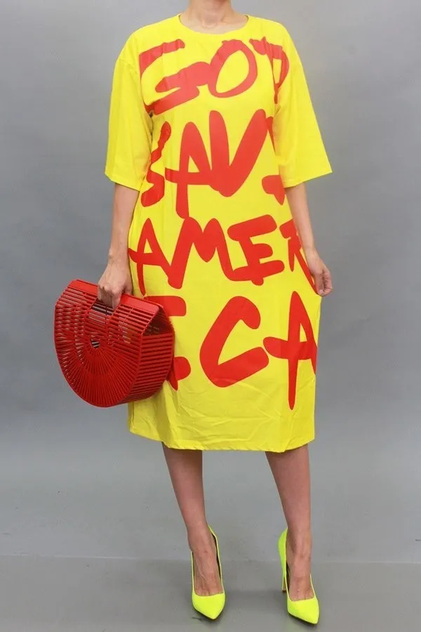 God Save America Knit Dress