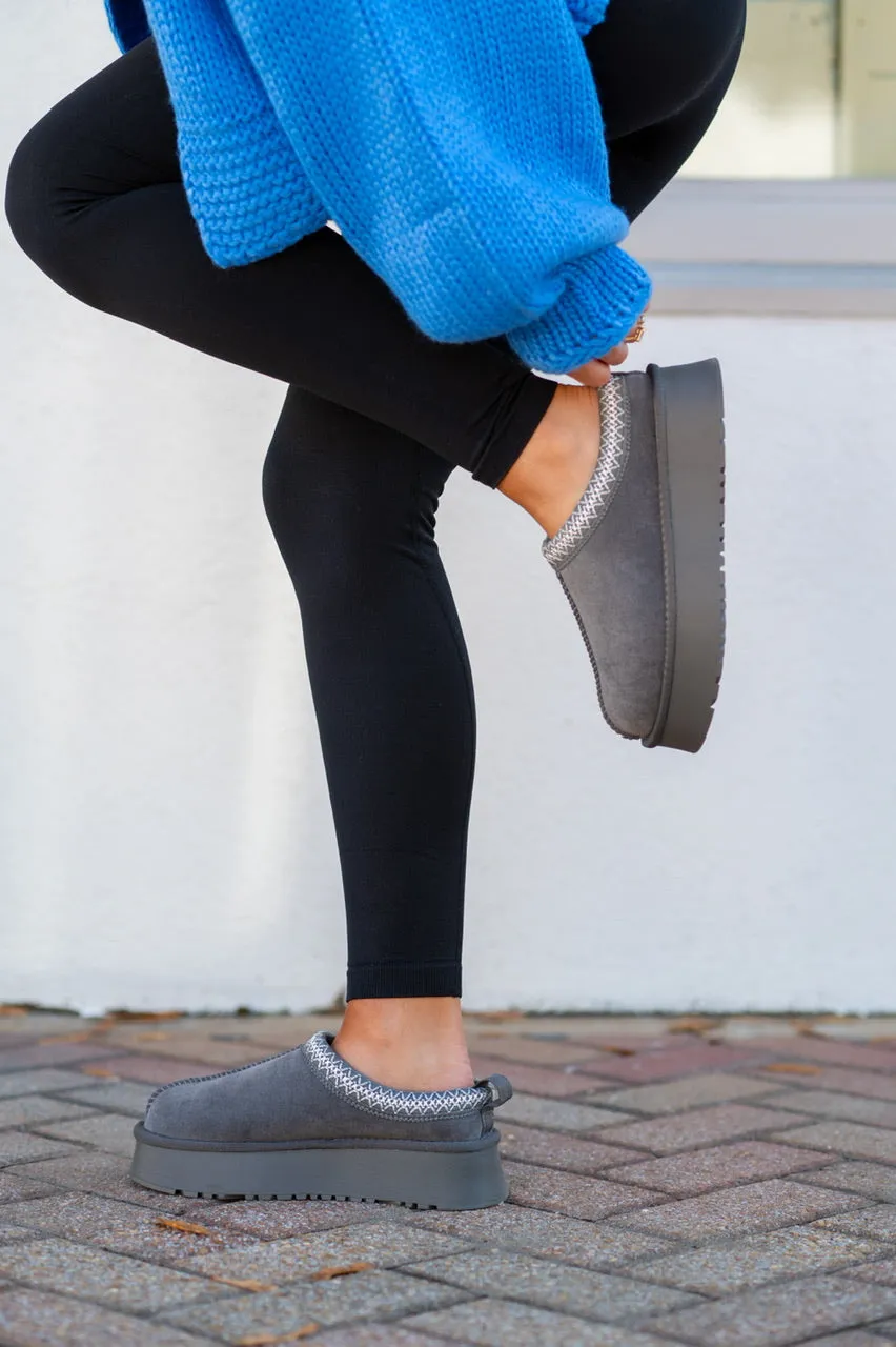 Grey Tessa Slippers