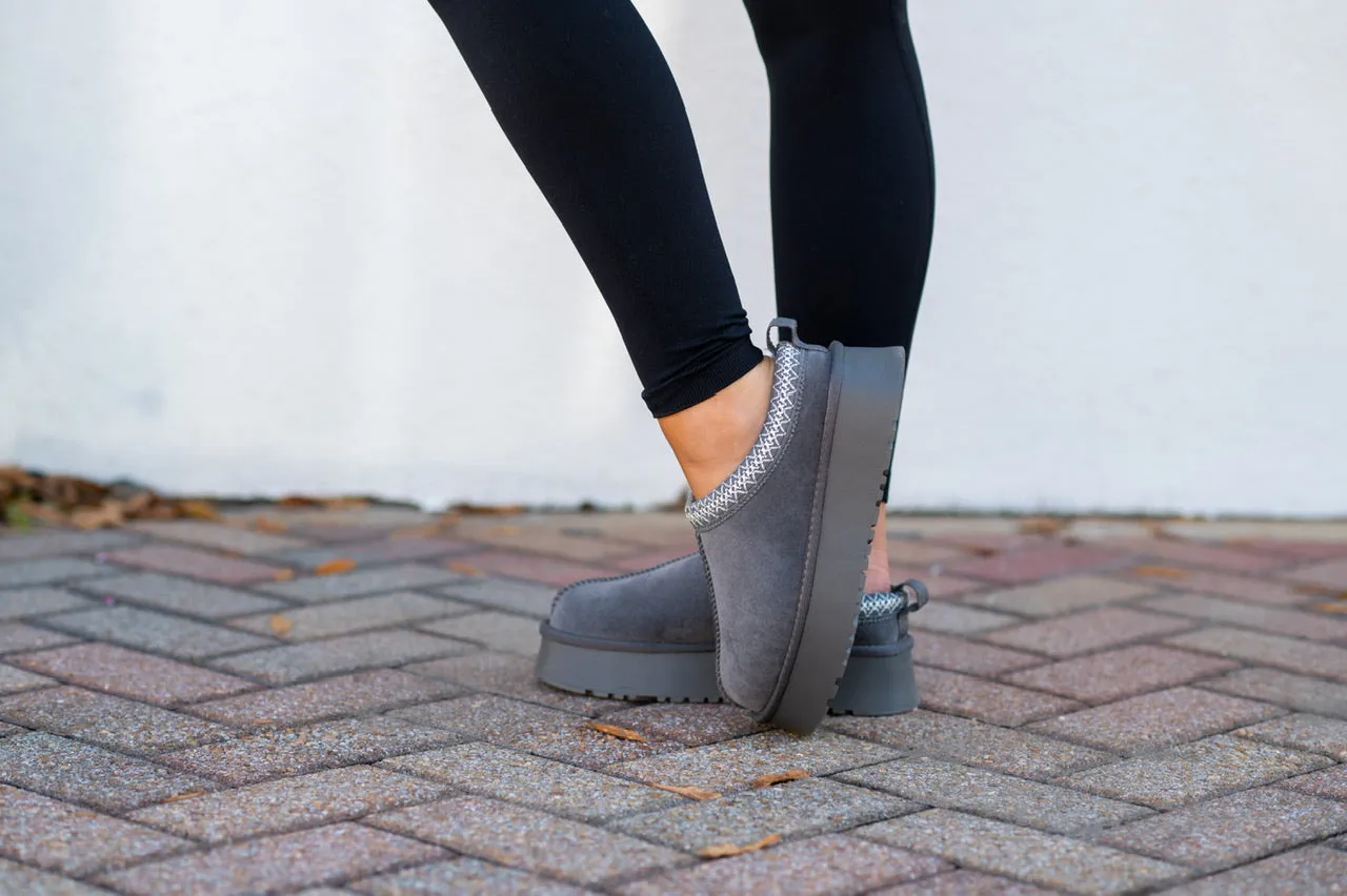 Grey Tessa Slippers