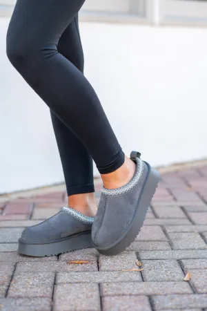 Grey Tessa Slippers