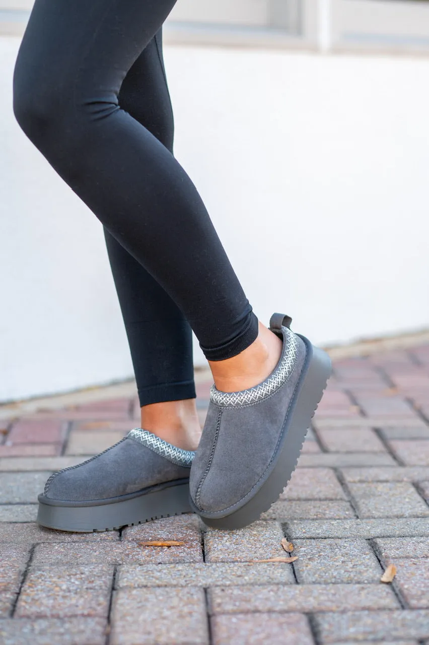 Grey Tessa Slippers