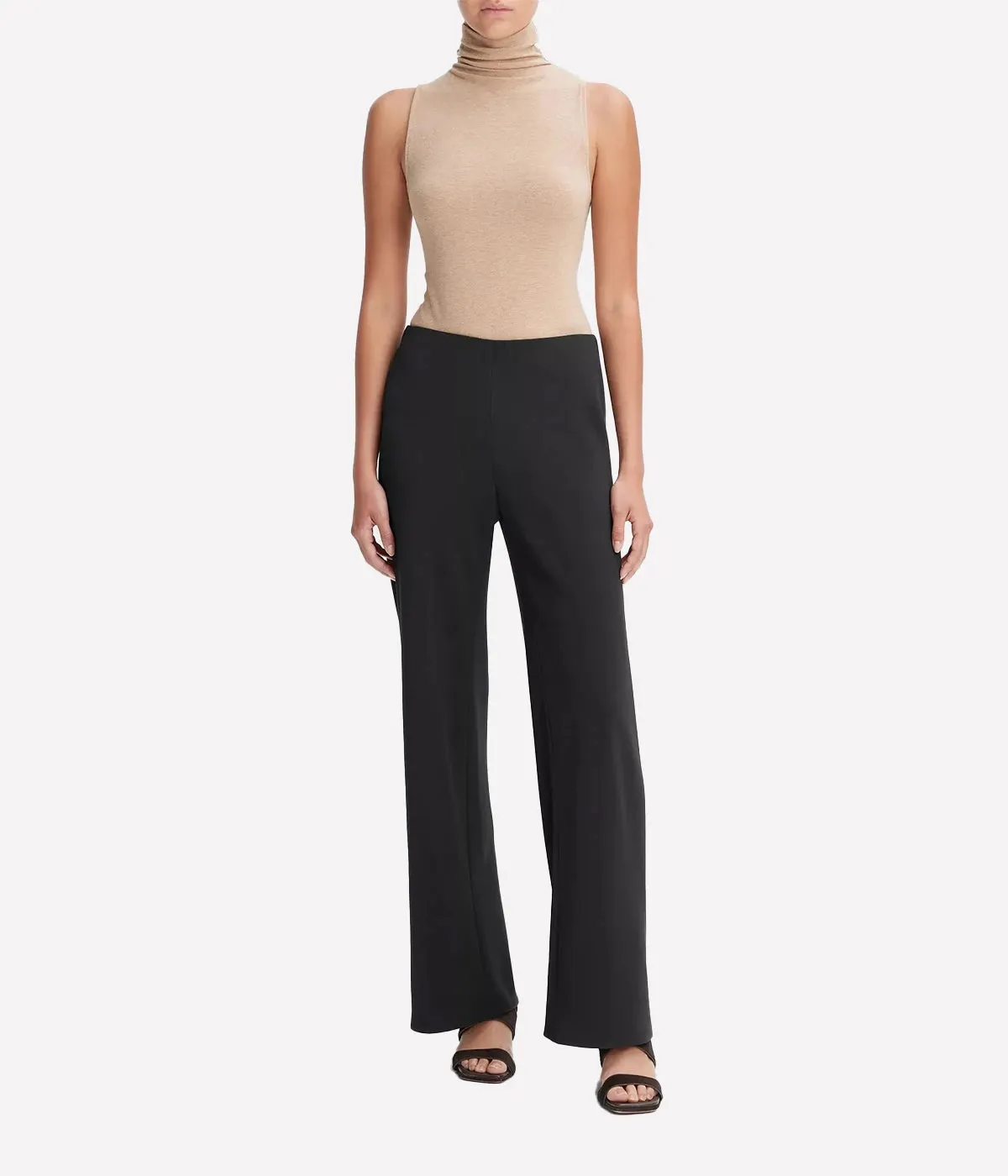 High Waisted Bias Pant in Black