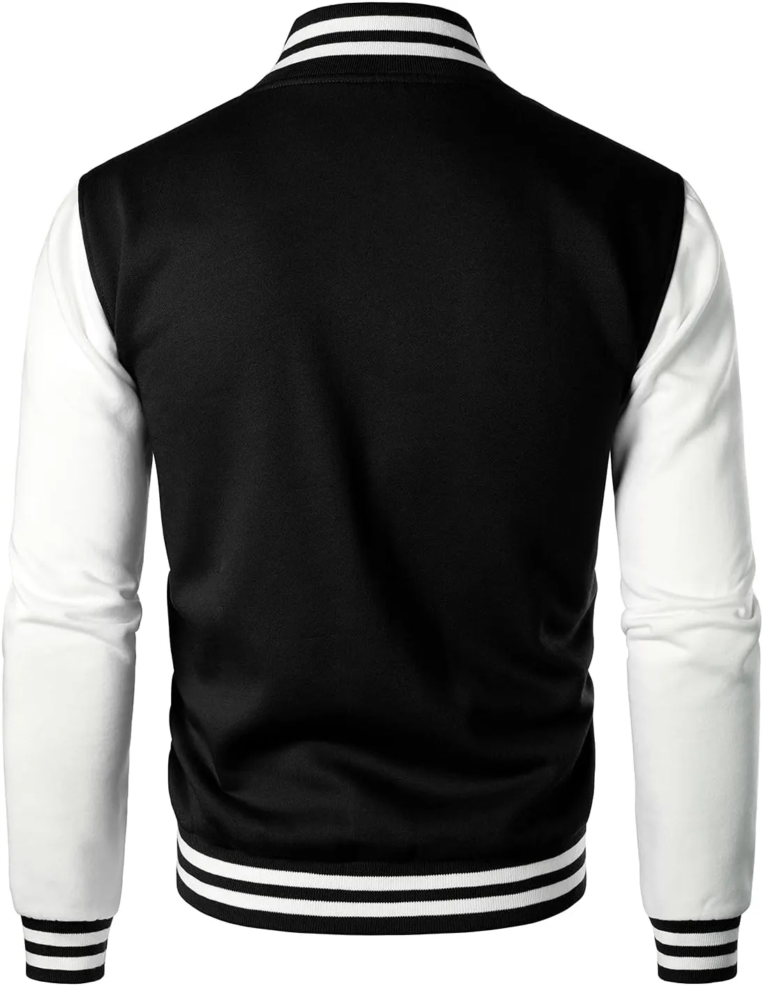 HOOD CREW Mans Varsity Baseball Jacket Cotton Blend Letterman Jackets
