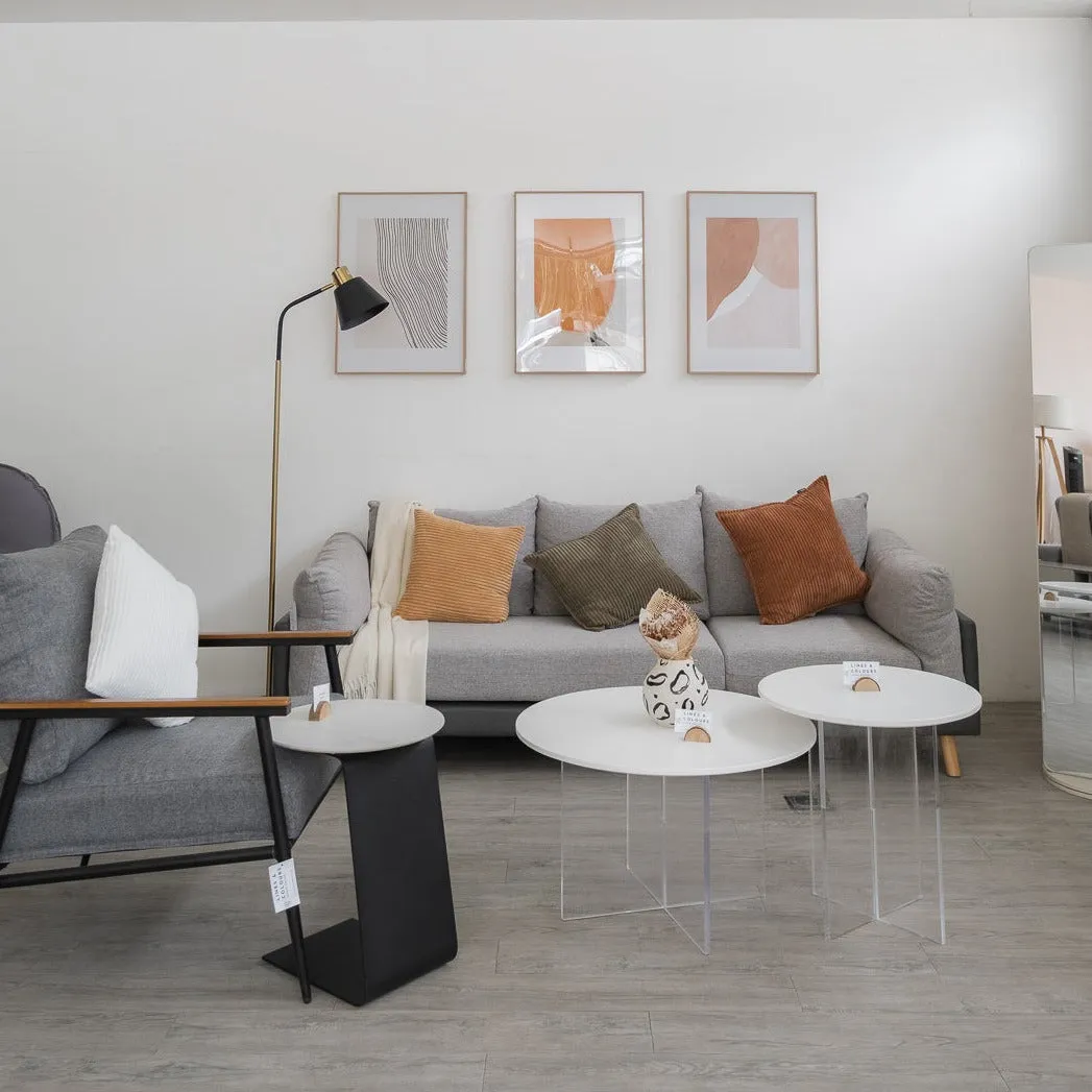Hout Sofa & Ottoman