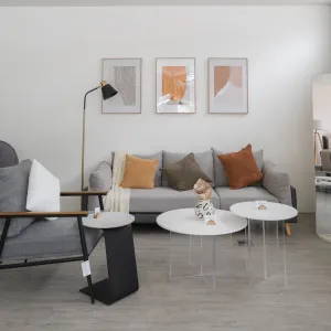 Hout Sofa & Ottoman