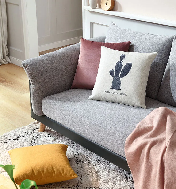 Hout Sofa & Ottoman