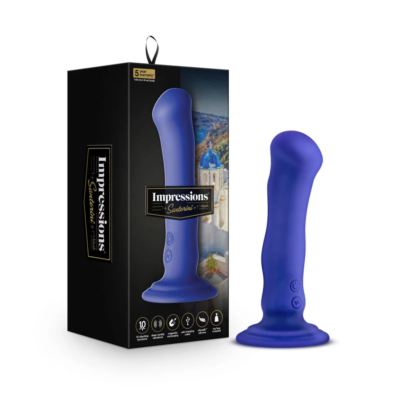 Impressions Santorini - Vibrating Dildo with Suction Cup
