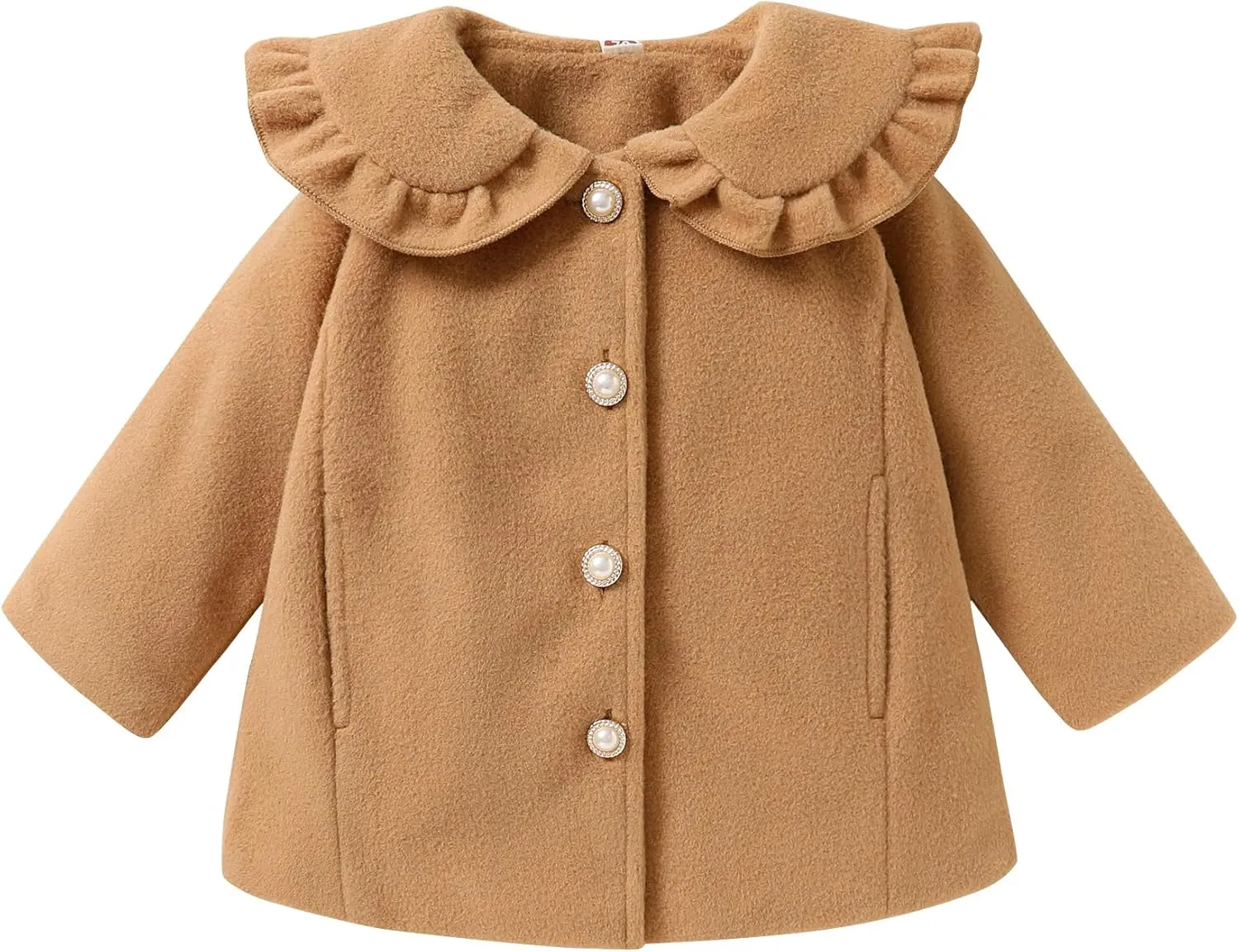 JEELLIGULAR Toddler Baby Girl Coats Kids Cloak Button Warm Thick Jacket Clothes Baby Fall Winter Outwear Clothes Set