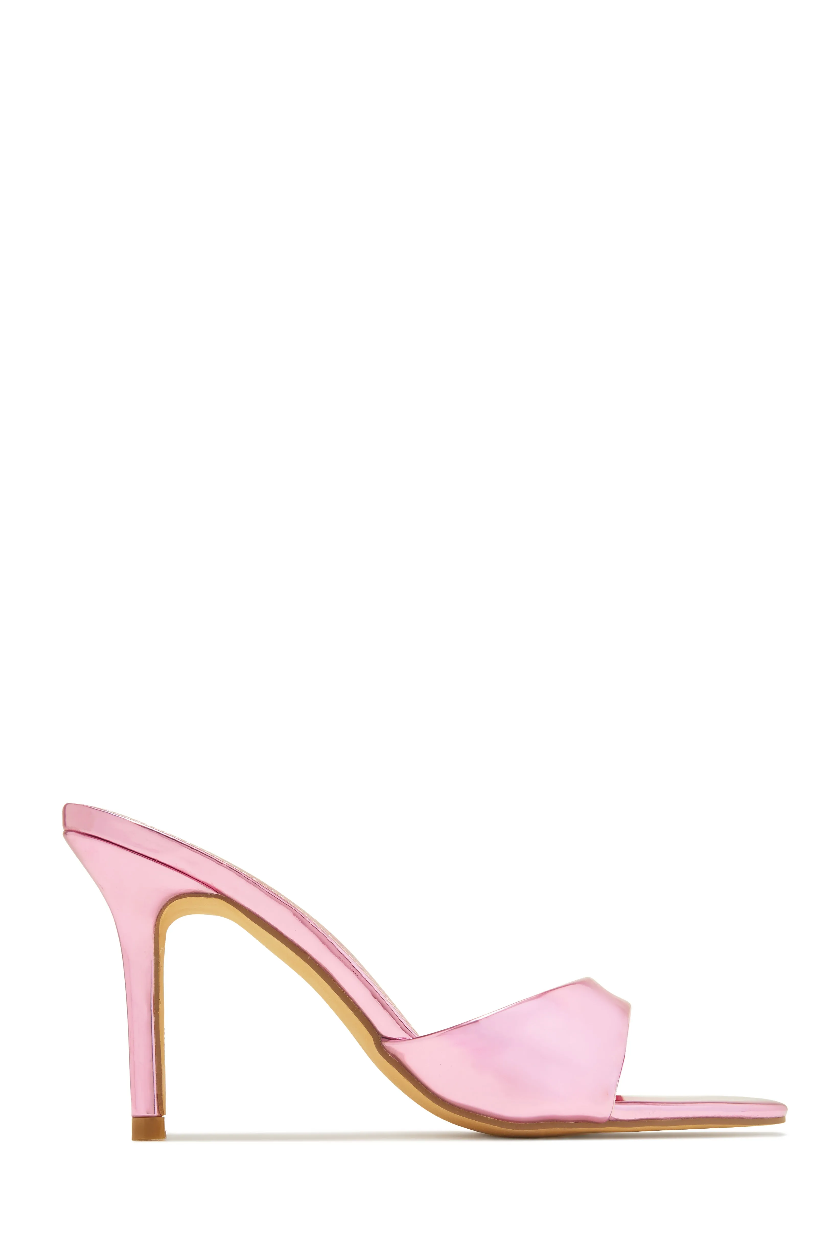 Kelia Mid Heel Mules - Pink