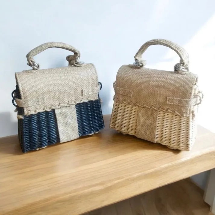 Kelly Rattan Jute Bag