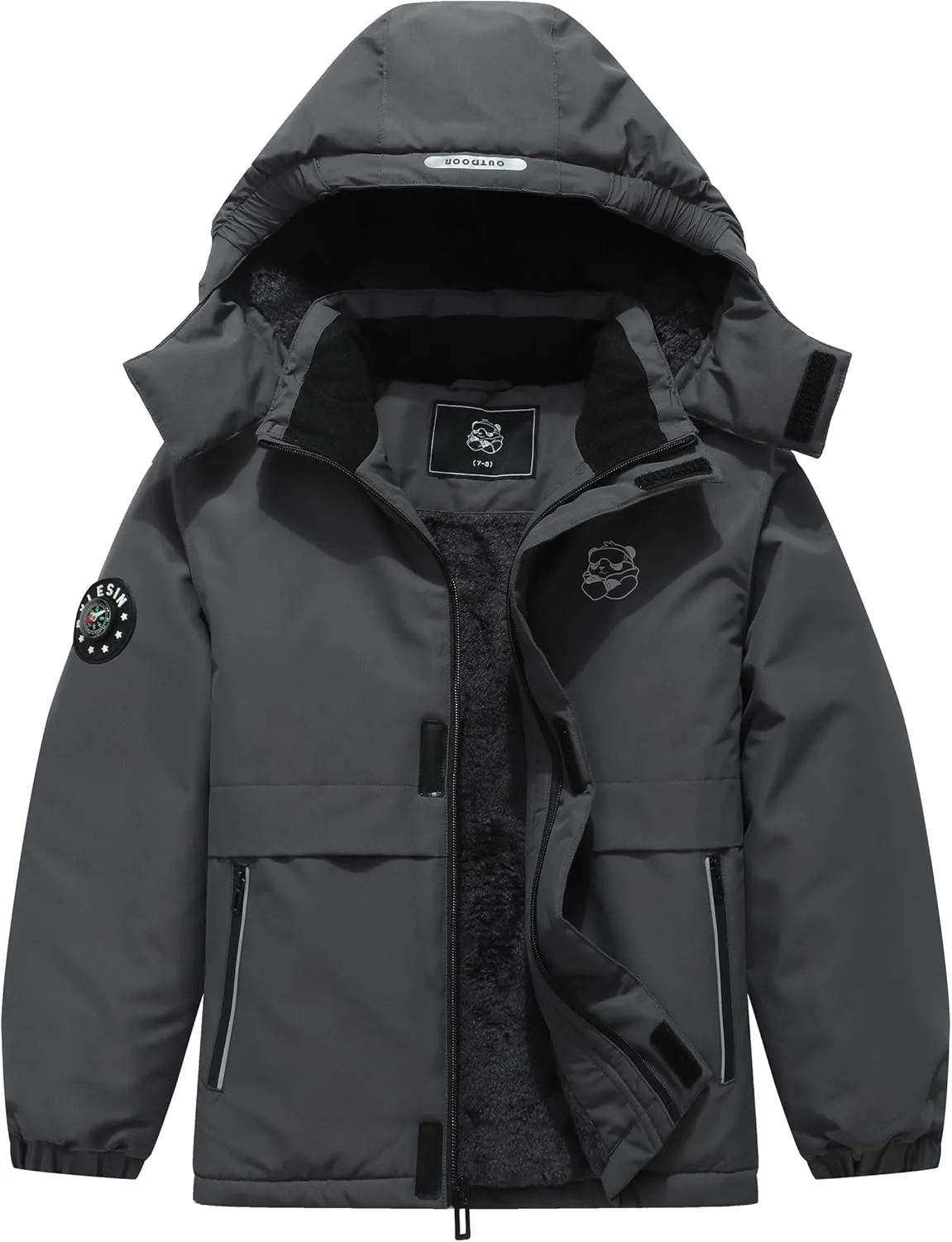 Kid's Waterproof Ski Jacket Warm Winter Coat Boys Snowboarding Jackets Outdoor