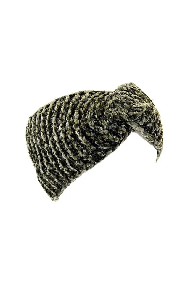 LHB009 Twisted Chenille Solid Knit Headband