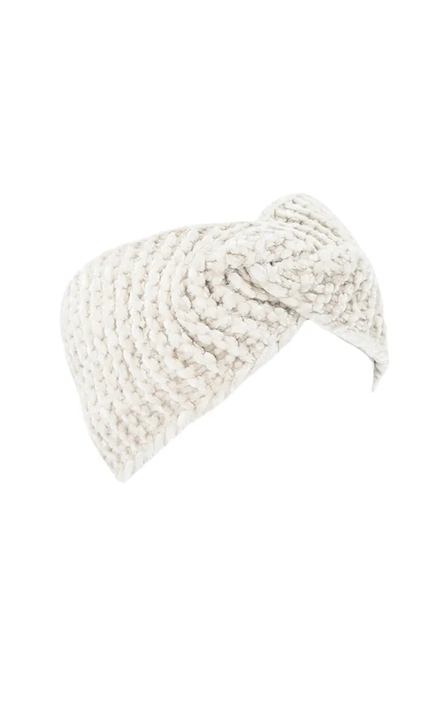 LHB009 Twisted Chenille Solid Knit Headband