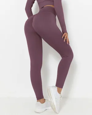 Lior Seamless Scrunch Leggings - Purple