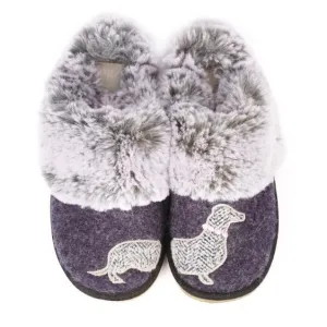 Lunar Lazy Dogz Luxury Slippers Pippin Navy