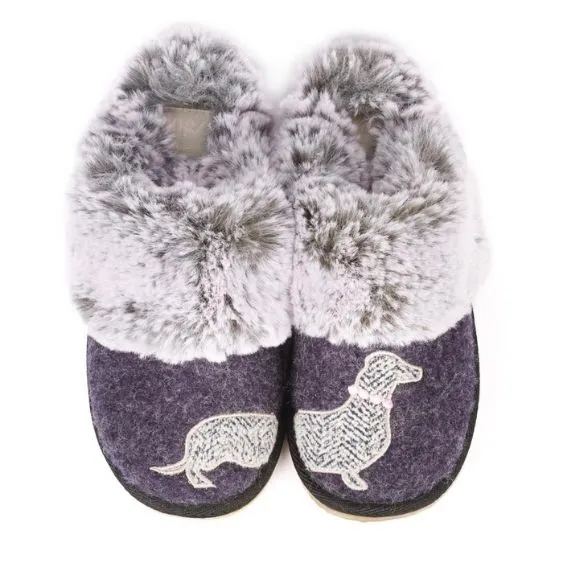 Lunar Lazy Dogz Luxury Slippers Pippin Navy