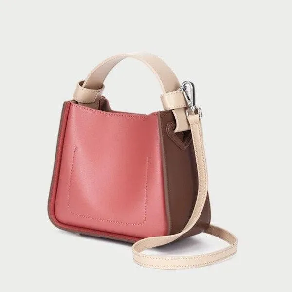 Lush Genuine Leather Bucket Tote Bag