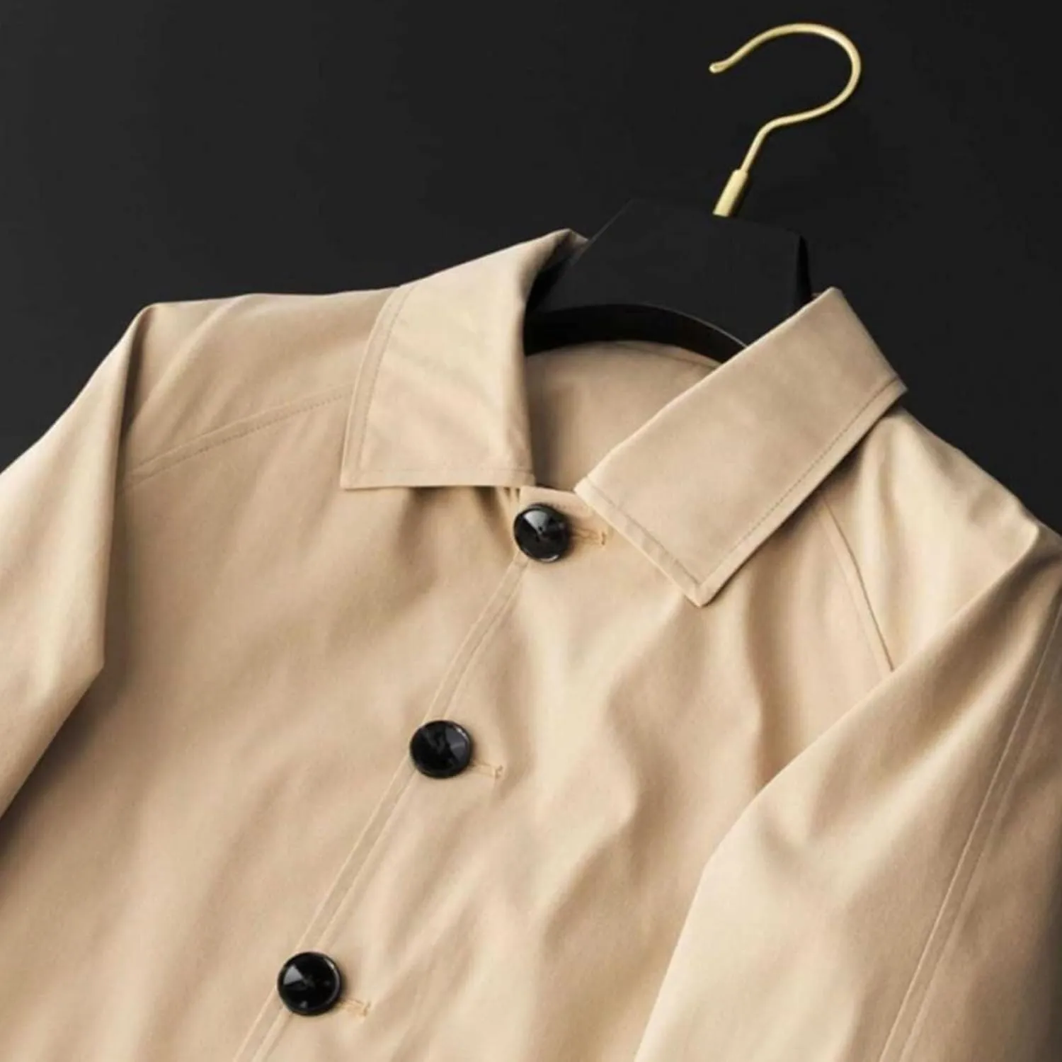 Maiyifu-GJ Mens Windbreaker Lapel Trench Coat Spring Fall Windproof Overcoat Casual Slim fit Single Breasted Long Jacket