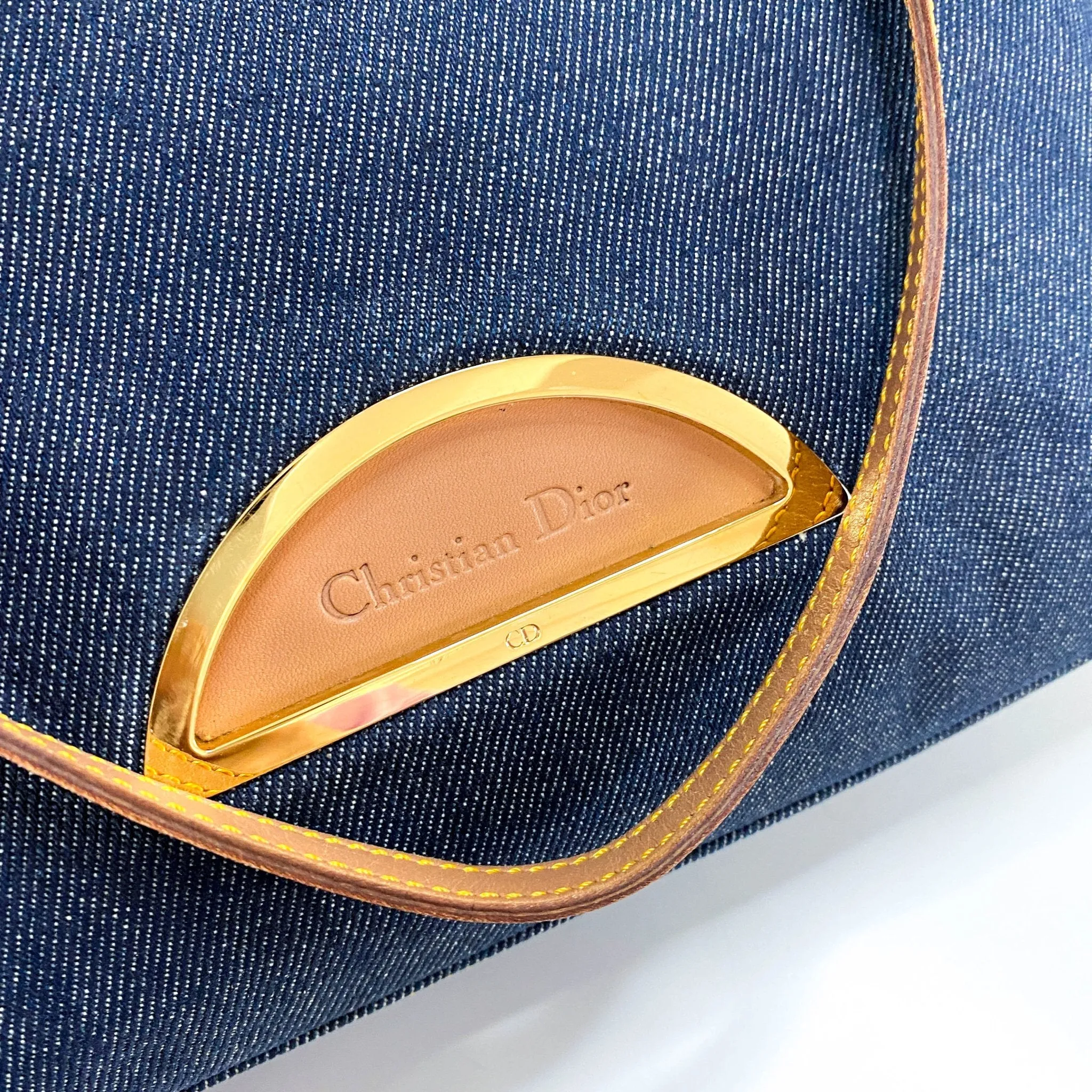 Malice Pearl Denim Tote Bag