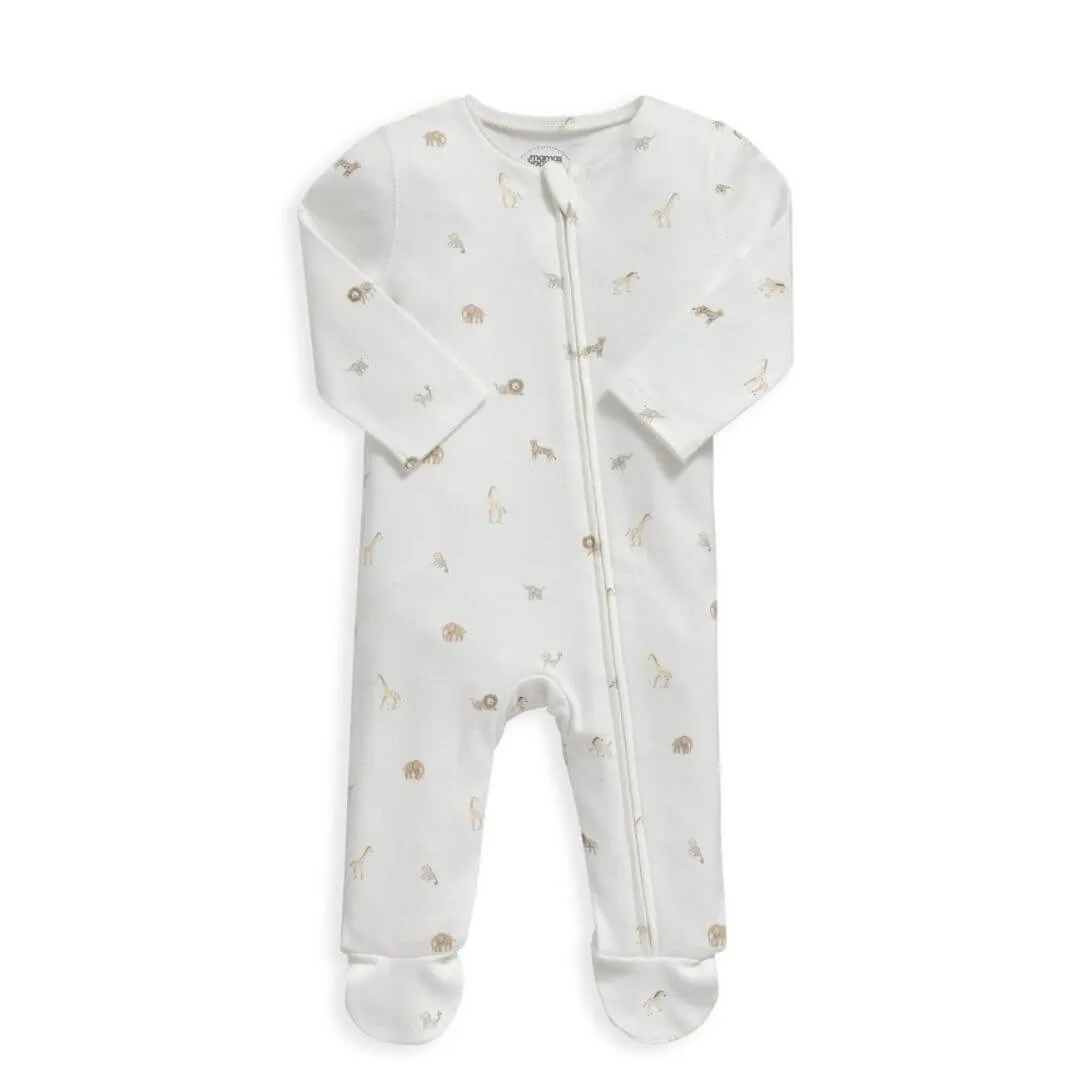 Mamas and Papas Safari Onesie with Zip