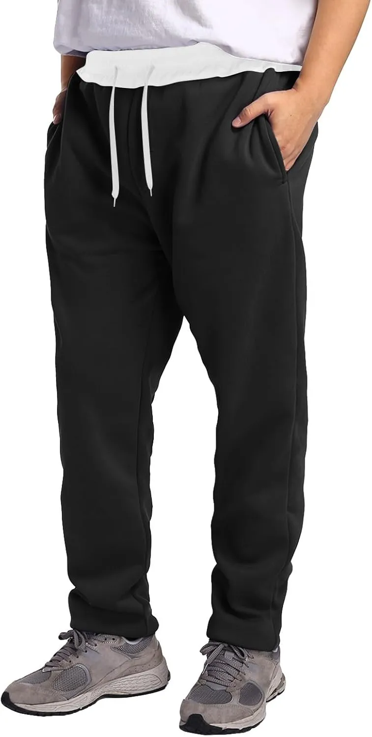 Mens Cargo Pants, Solid Color Loose Fit Drawstring Pant Outdoor Fashion Casual Lightweight Jogger Sweatpants Streetwear