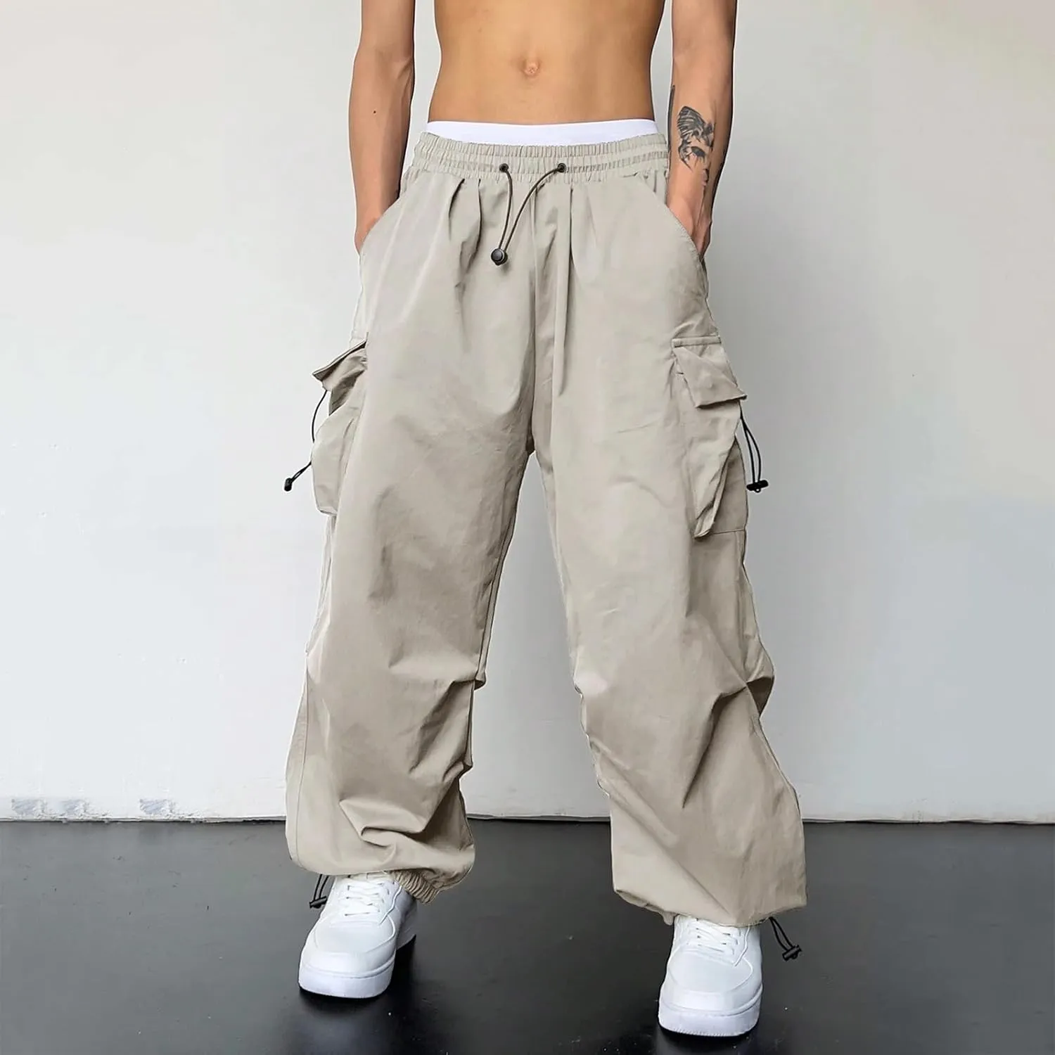Men's Casual Cargo Pants Hiking Pant Workout Joggers Military Army Combat Hiking Pant Multi Pockets