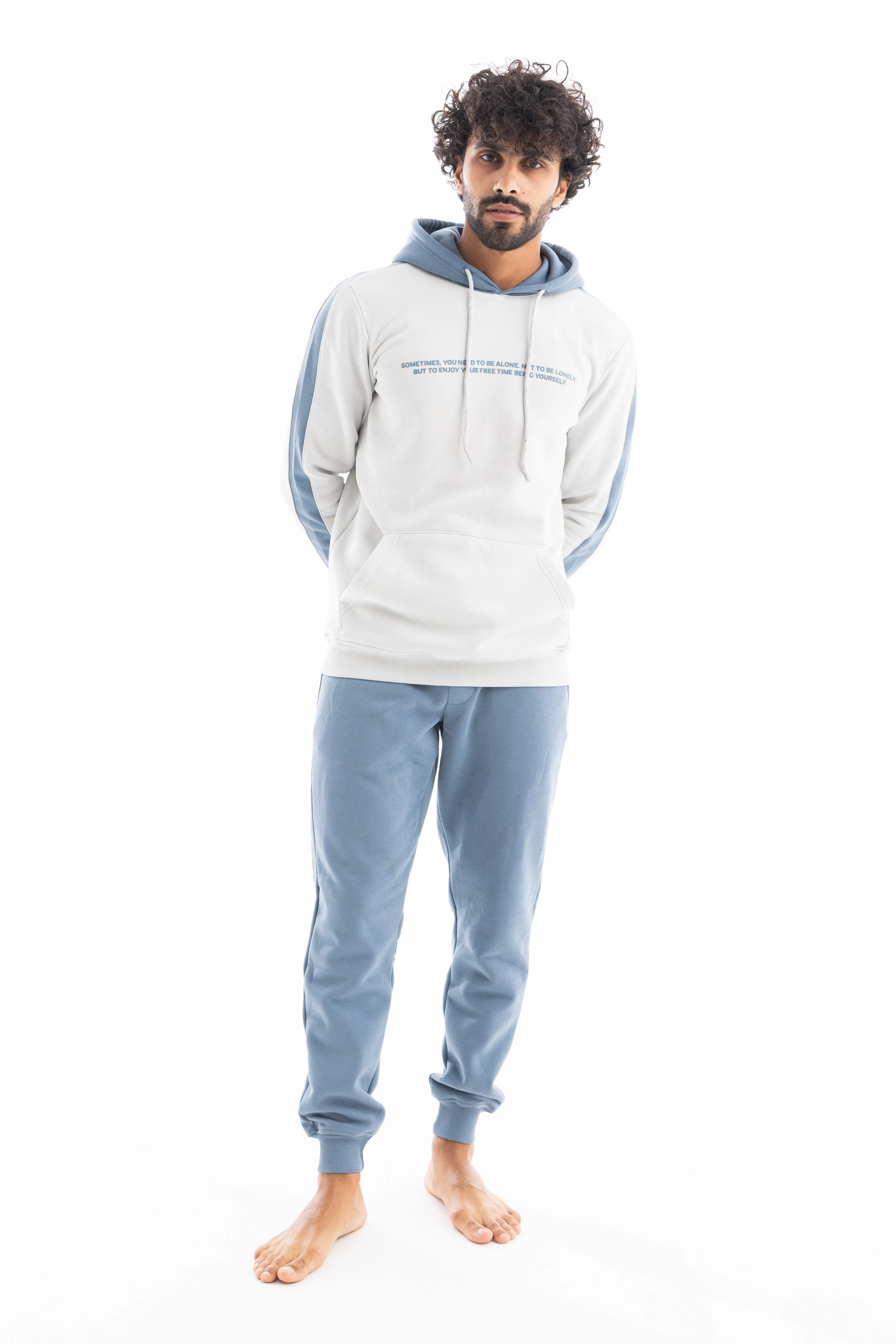 Men's Pajamas Winter Hoodie & Pant - Snow