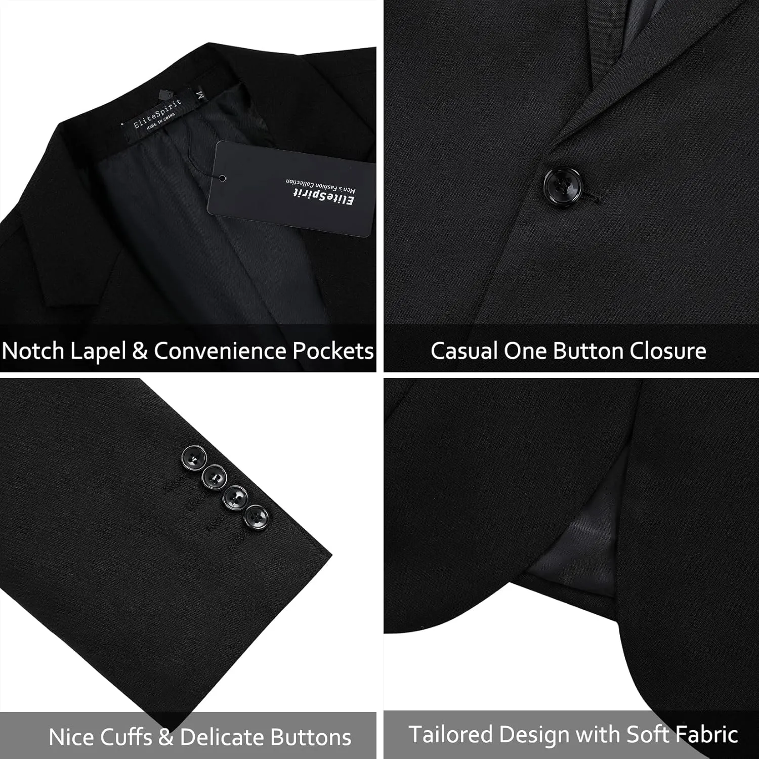 Men's Sport Coats & Blazers Linen Suit Jacket Casual Blazer for Men One Button