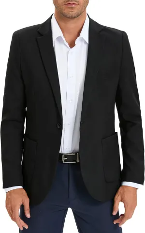 Men's Sport Coats & Blazers Linen Suit Jacket Casual Blazer for Men One Button