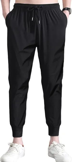 Men's Sweatpants with Zipper Pockets Athletic Pants Cargo Joggers Casual Pant Chino Trousers with Pockets