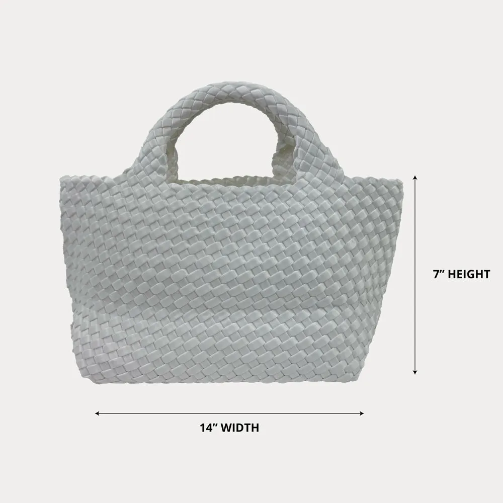 Molly Woven Satin Tote