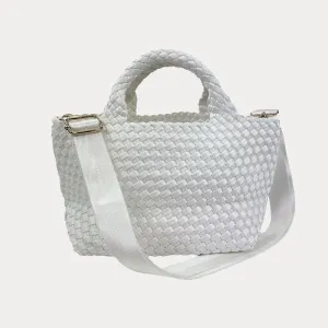 Molly Woven Satin Tote