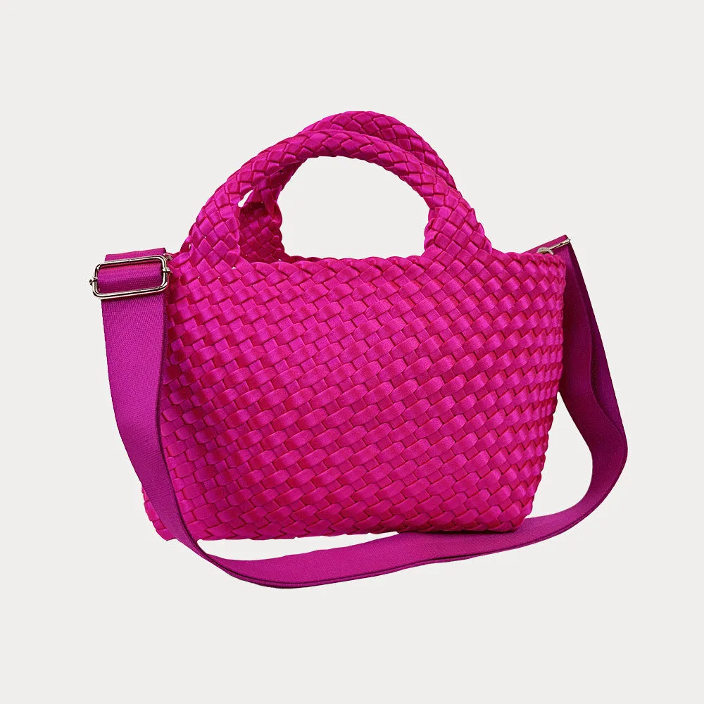 Molly Woven Satin Tote