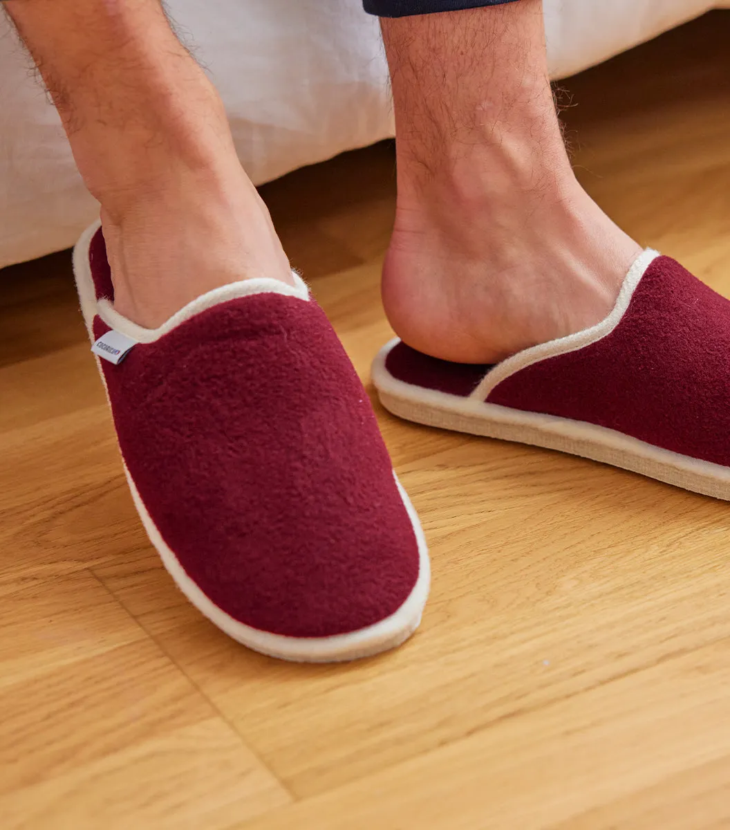 Mules Homme Bordeaux