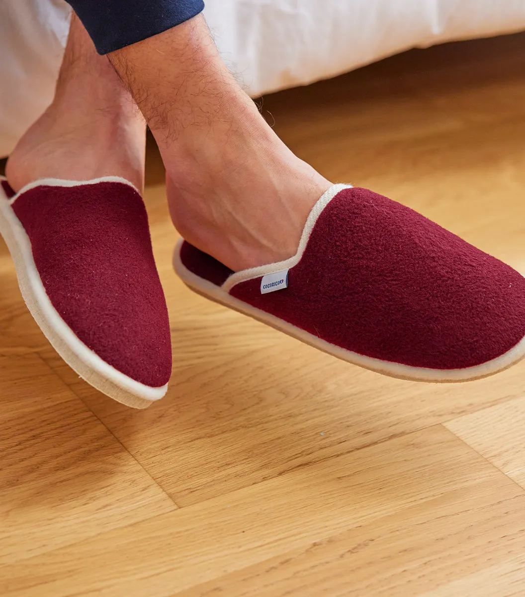 Mules Homme Bordeaux